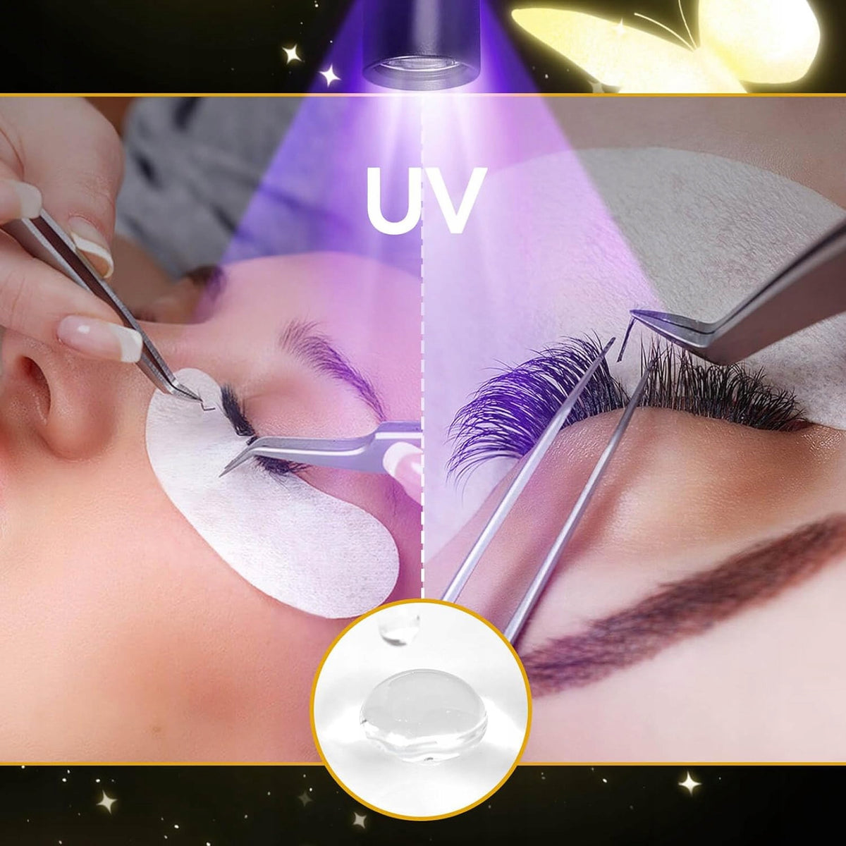 EYELASH EXTENSION LAMP FLOOR COSMETIC MAKEUP 5W LED UV Packaging status original