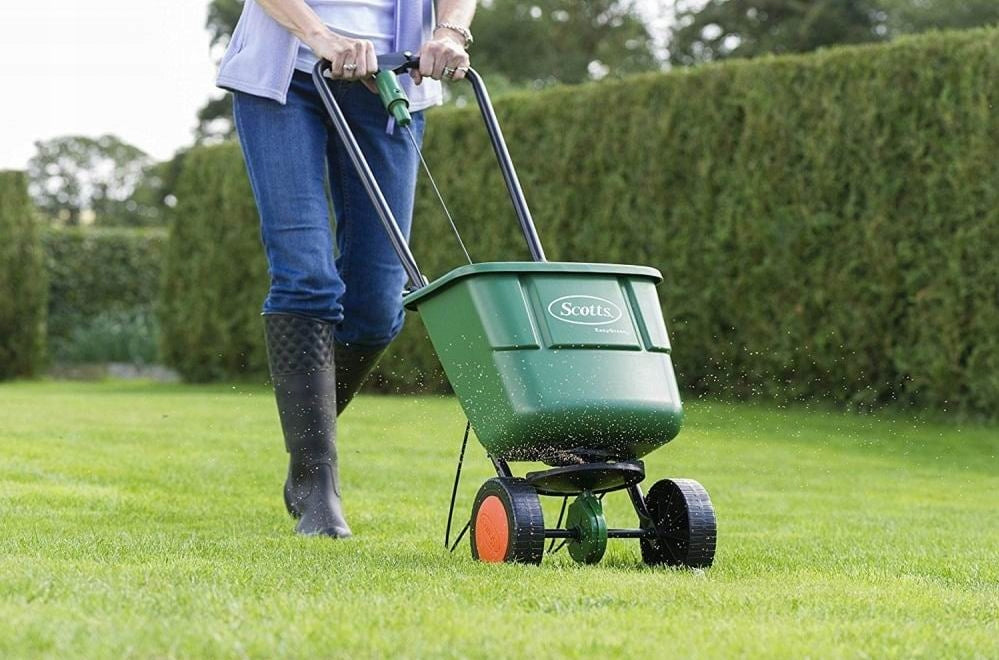 Easy Green Scotts Seed Drill Spreader for Grass Fertilizer Substral cheap ICL USA Manufacturer code 15696