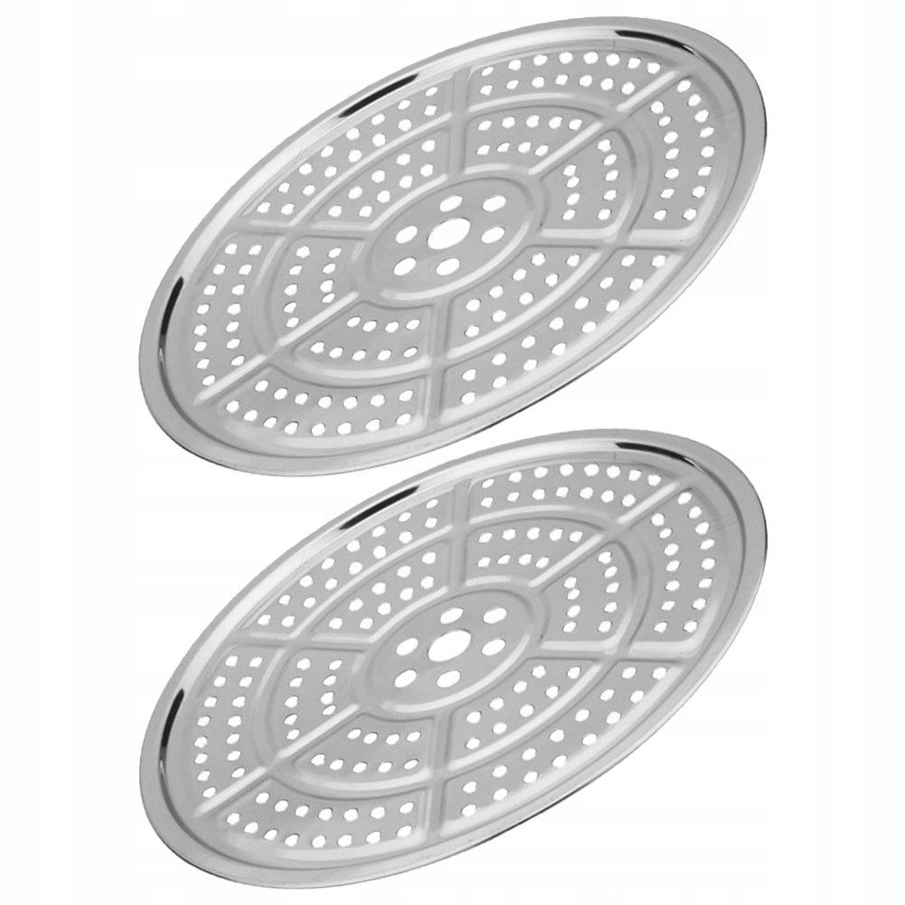 Easy to Clean Stainless Steel Steamer Trays - 2 Pack