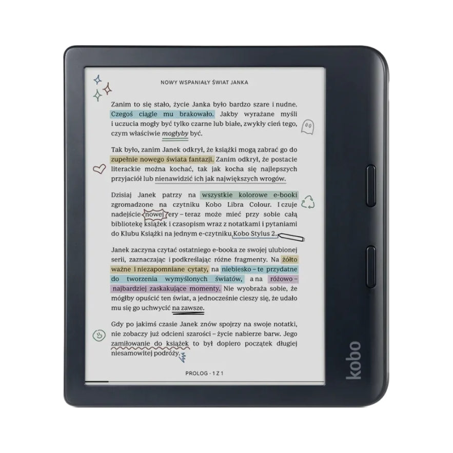 Ebook Reader Kobo Libra Colour 7" 32GB Color E-Ink Screen Kaleido 3 WiFi Packaging status original