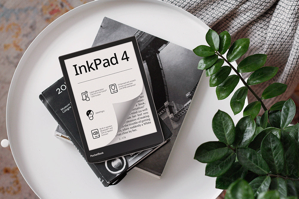 Ebook Tablet Reader PocketBook InkPad 4 32GB 7,8 Cali E Ink IPX8 Speaker Manufacturer code PB743G-U-WW