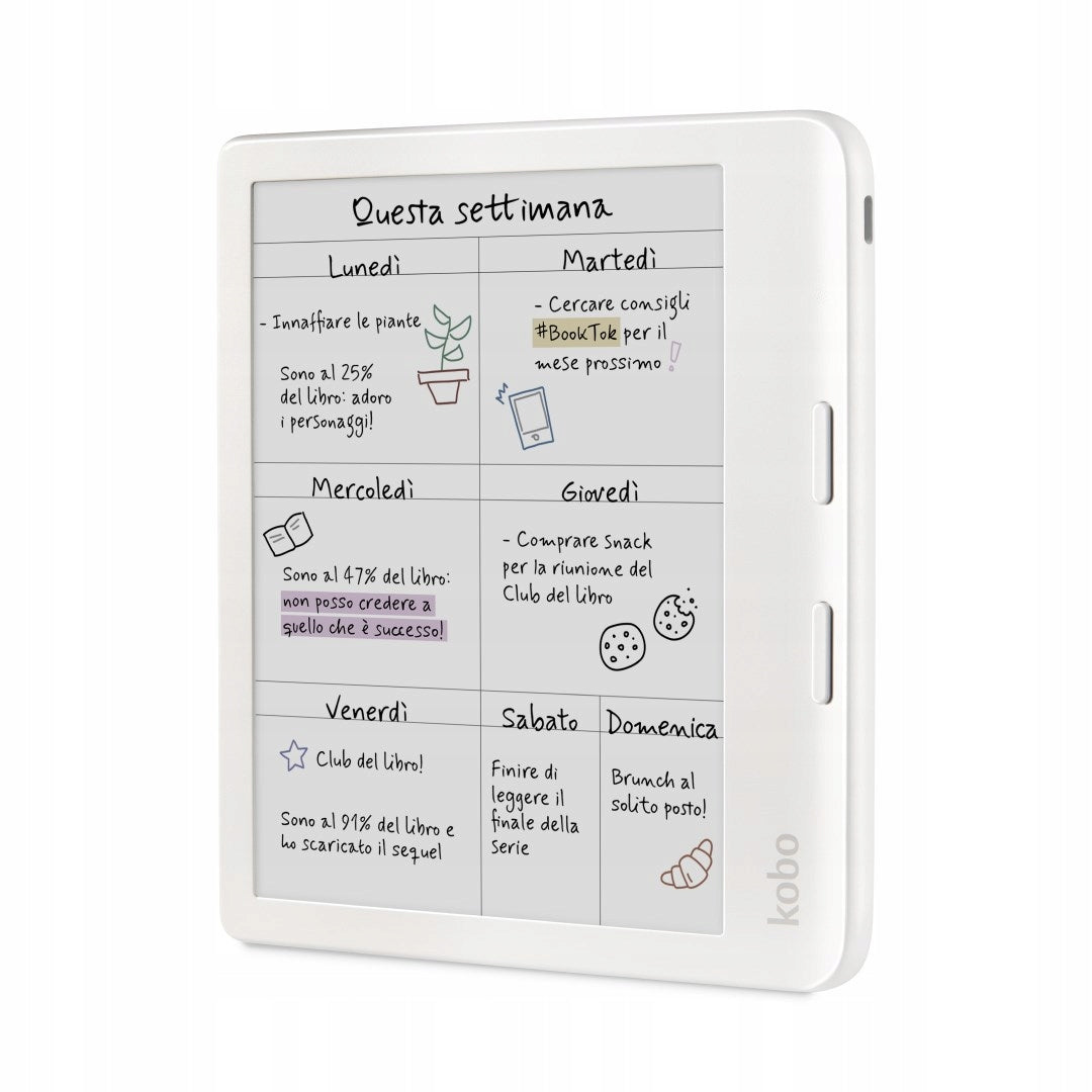 Ebook reader Kobo Libra Colour 7 EInk Kaleido3 32GB White Brand Kobo