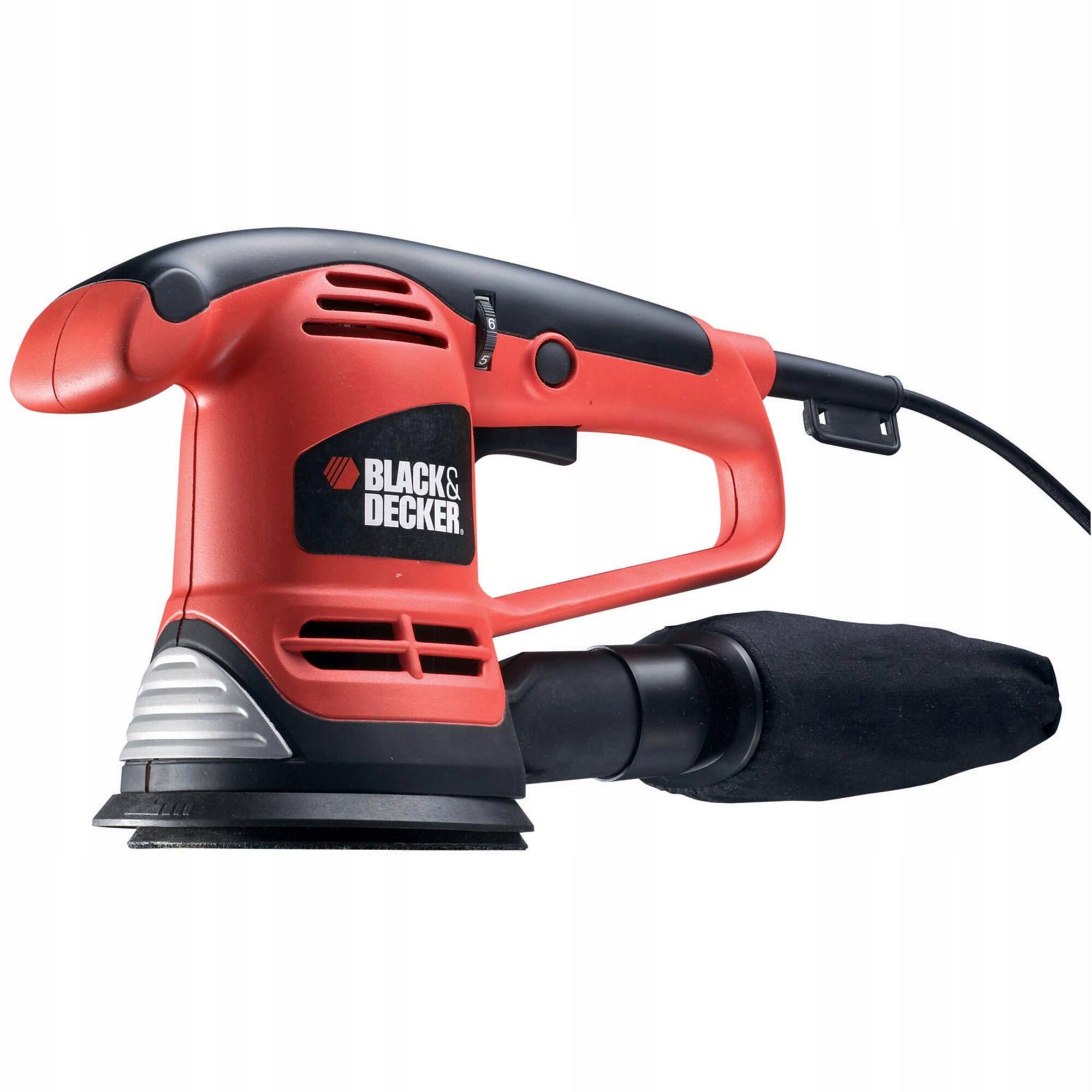 Eccentric grinding machine 480W 125mm suitcase + akc Black Decker KA191EK Brand Black+Decker
