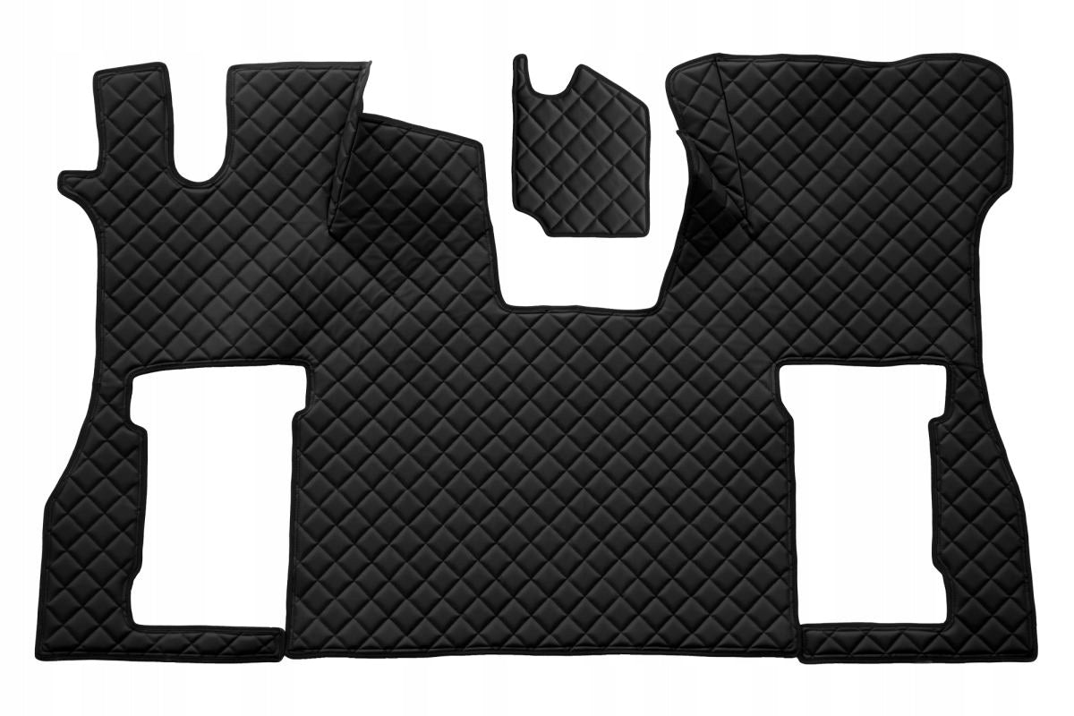 Eco-leather floor mats SCANIA L,P,G,R,S 09.16- F-CORE FL38 BLACK