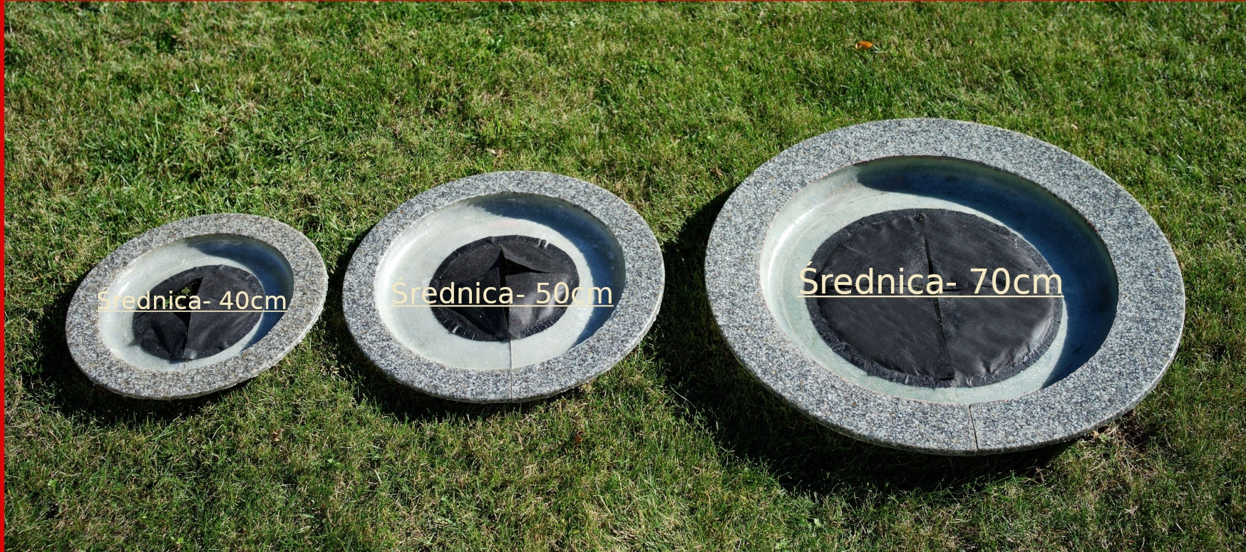 Edges for trees and shrubs innoVal, grey granite with a diameter of 50cm. Manufacturer no brand