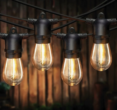 Edison Solar Garden Light Garland with Remote Control+ Network Charging Power supply mains solar