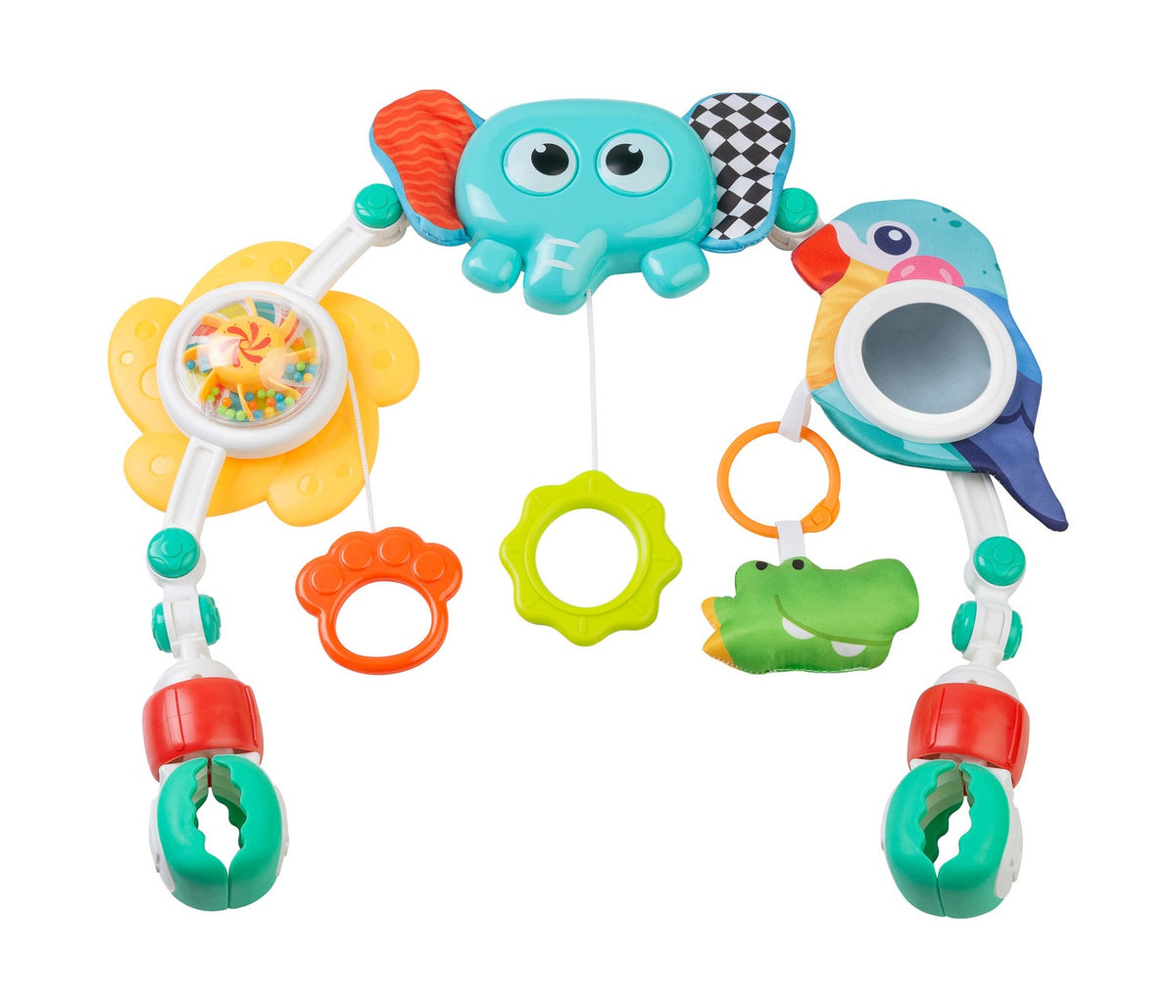 Educational Car Seat Stroller Headband with Toys Pendants Elephant Toyz