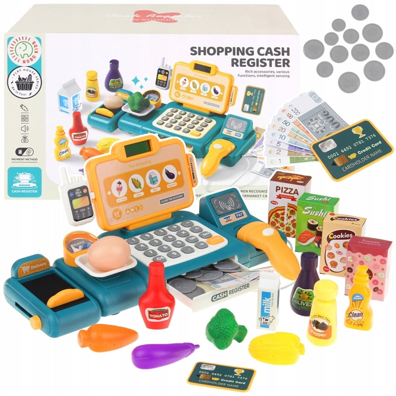 Educational Cash Register Shop Fiscal Calculator Tape Banknotes Scanner Sound EAN (GTIN) 5904665402566