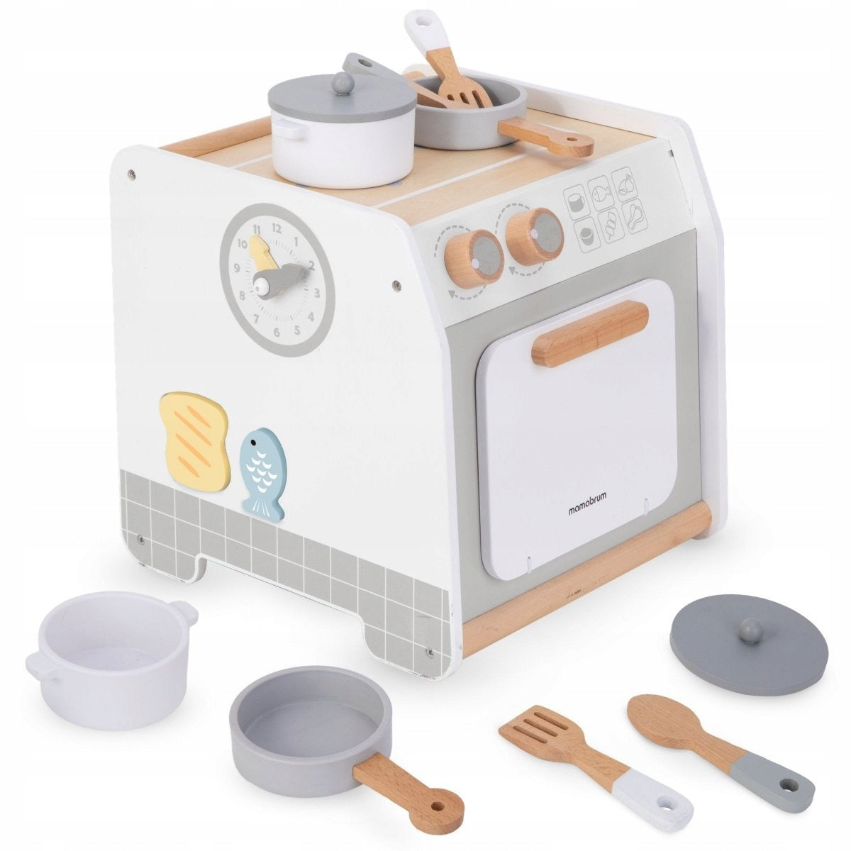 Educational Cube Children's Kitchen Wooden with Accessories Pots Spatula EAN (GTIN) 5900168936966