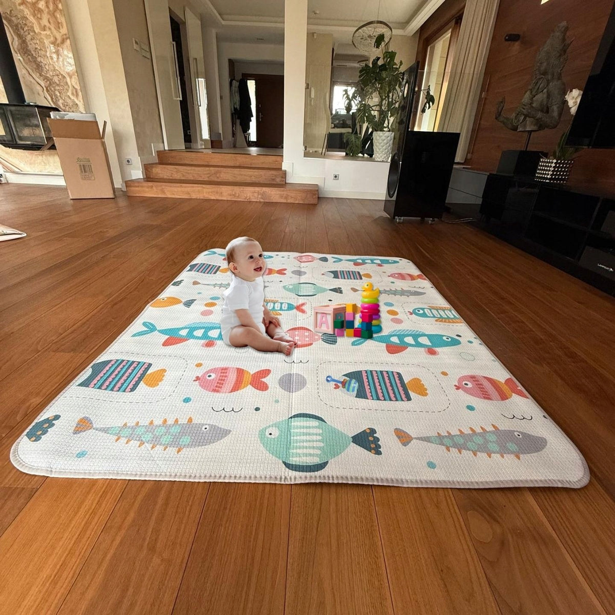 Educational Foam Mat Double Sided Folding Mat for Children CARPET 180x150 Packaging status original