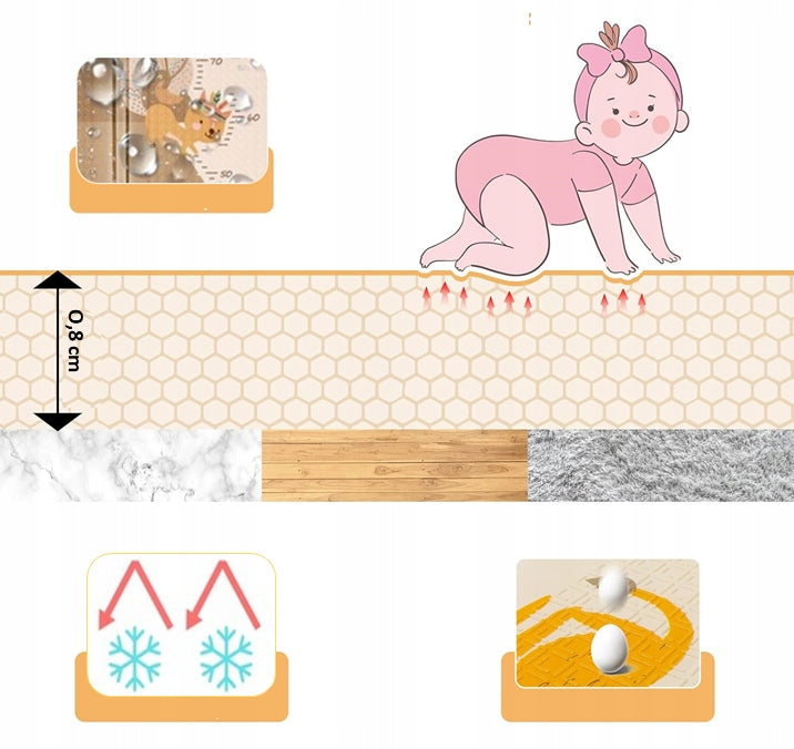 Lavinamasis kilimėlis Fluxar home MA-1007, 200x180 cm.