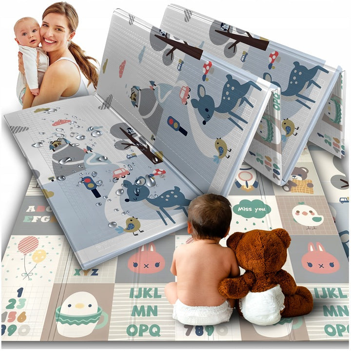Educational Foam Mat Folding for Children Double Sided 200x180 XPE Foam Packaging status original