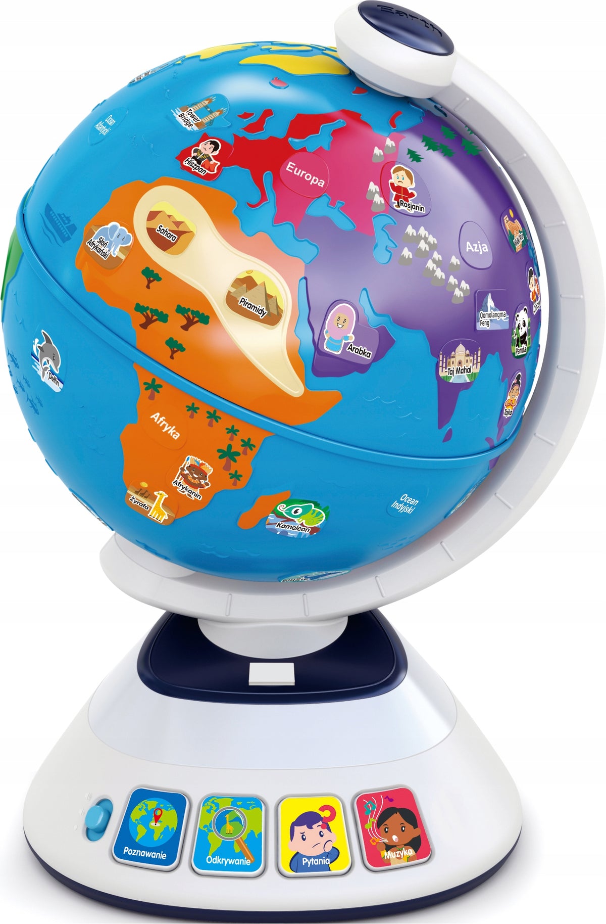 Educational Interactive Globe Learning the World Shines 48 Functions Quiz 3+ Packaging status original