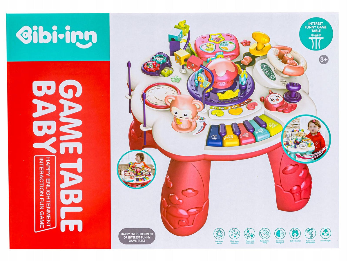Educational Interactive Music Table for Kids + Piano Red Brand ChRLD