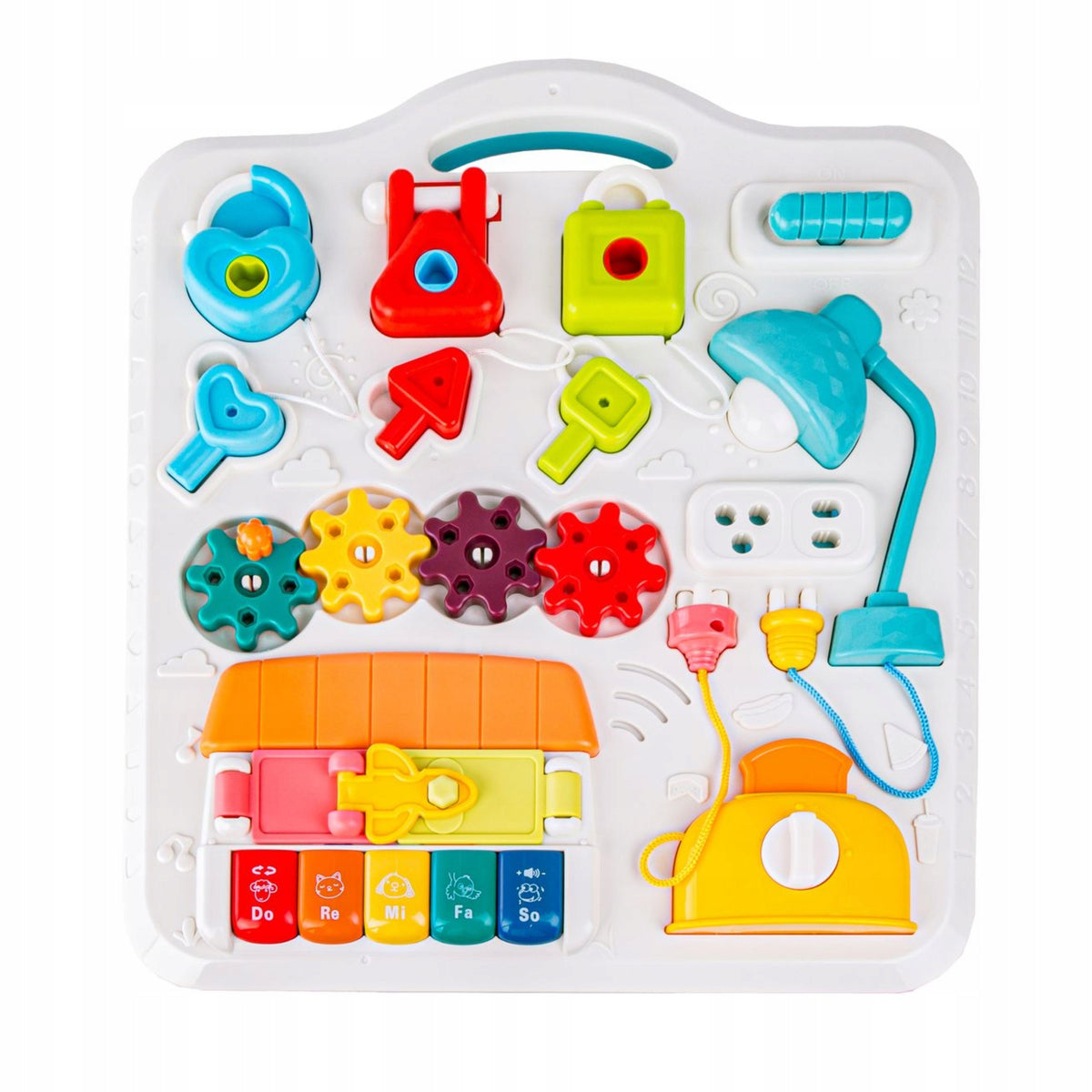 Educational Interactive Table Organs Lamp Lights Toaster Padlock for Key Brand DK
