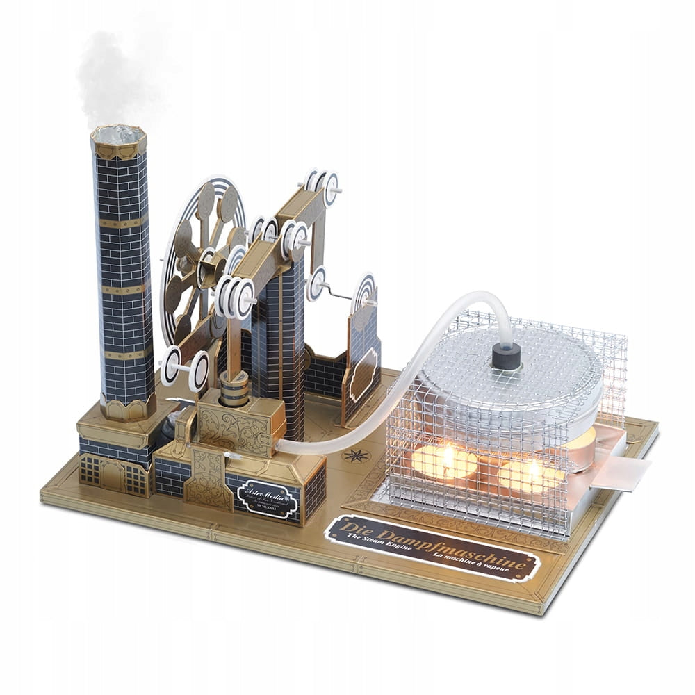 Educational Kit Model Carton Steam Machine for Kids to Assemble Packaging status original