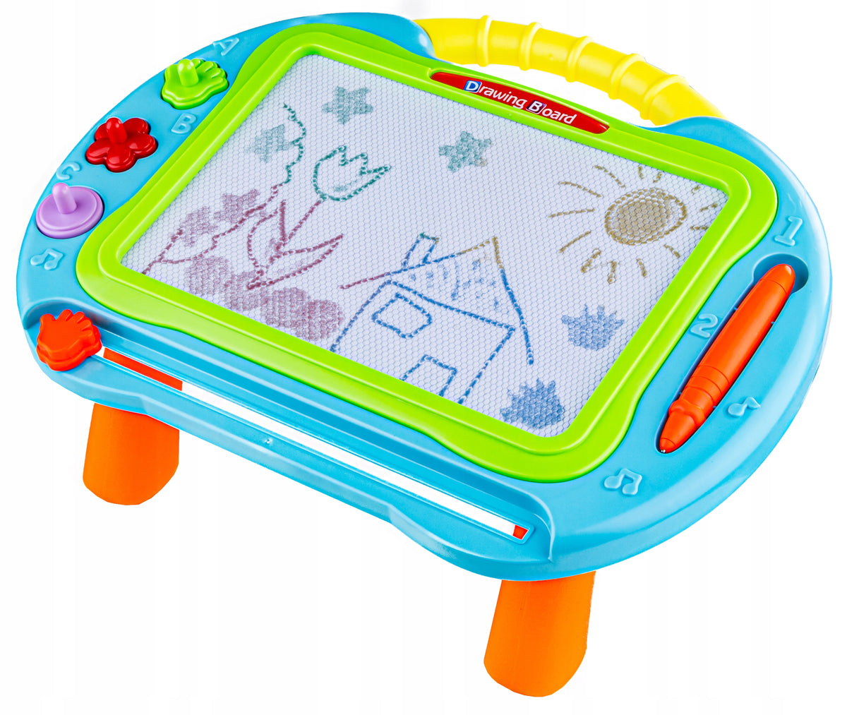 Educational Magnetic Chalkboard 2in1 Magic Drawing Board Table Pen Stamps Packaging status original