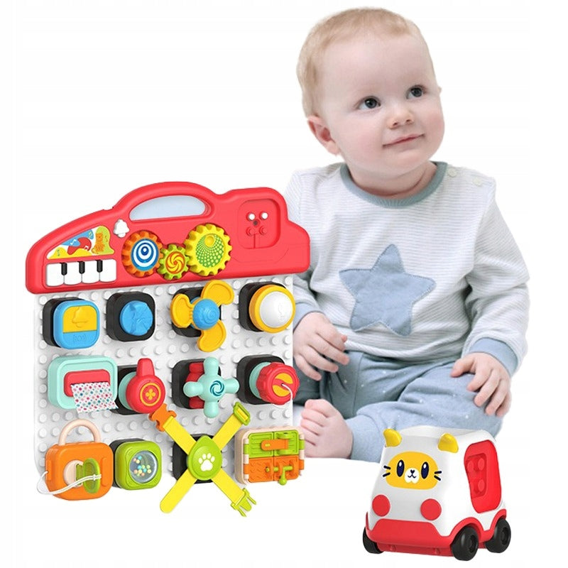 Educational Manipulation Board Colorful Interactive Activity Panel Home Packaging status original