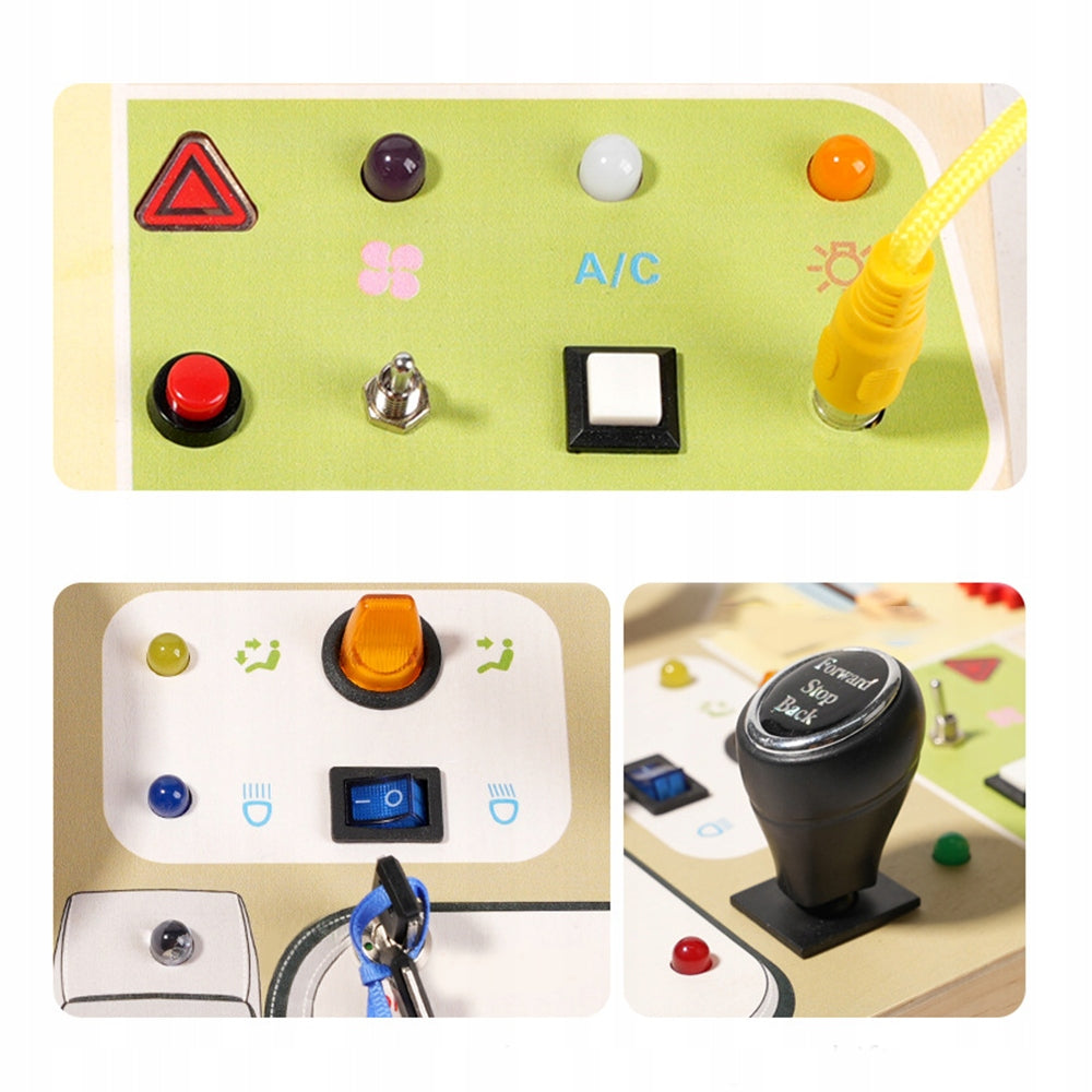 Educational Manipulation Board Wooden Sensory LED SCIENCE Brand OTH