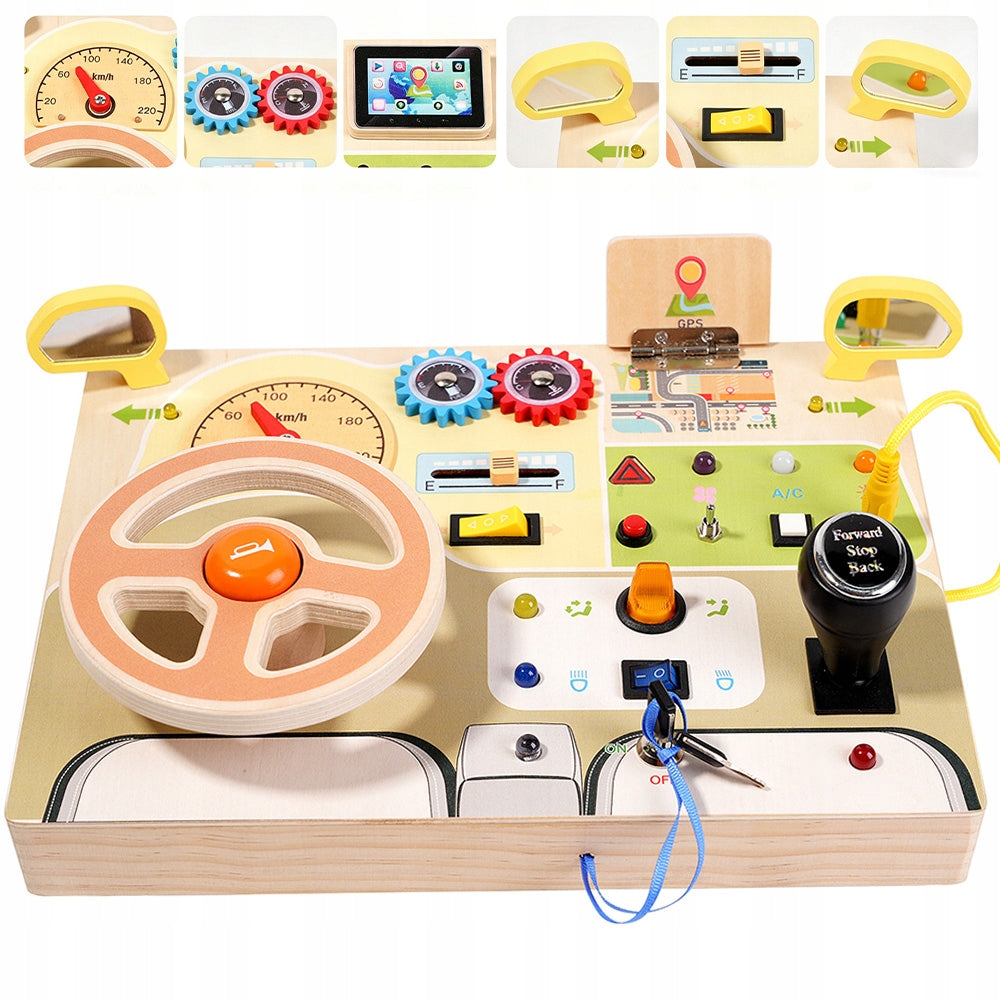 Educational Manipulation Board Wooden Sensory LED SCIENCE