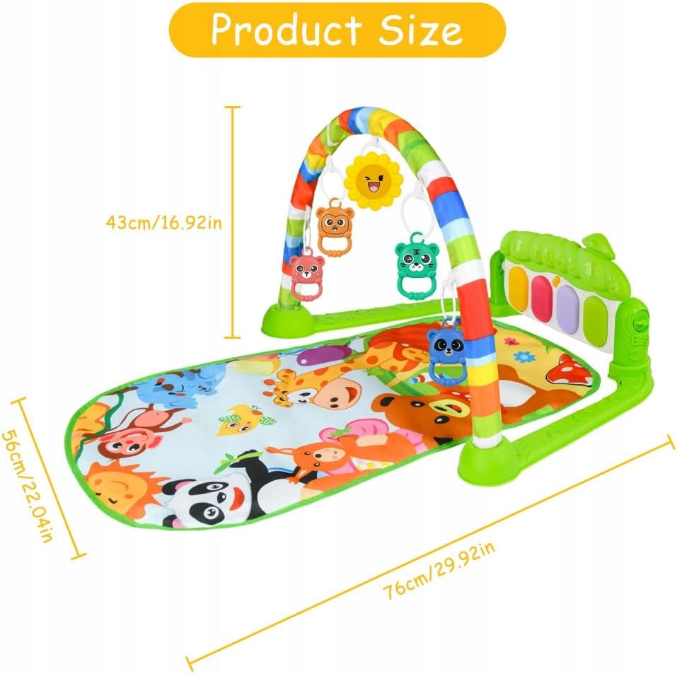 Educational Mat AOMIG Piano-Gym With Piano 5 Toys Music Green EAN (GTIN) 840102123241