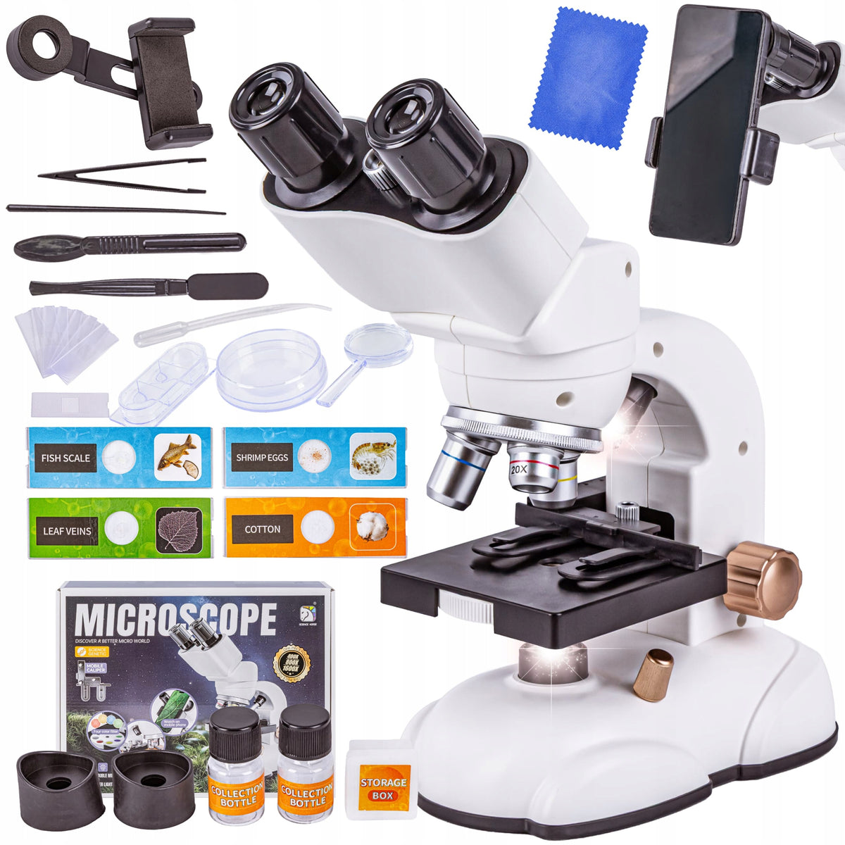Educational Microscope School Optical Large Approximation LED Science Toy