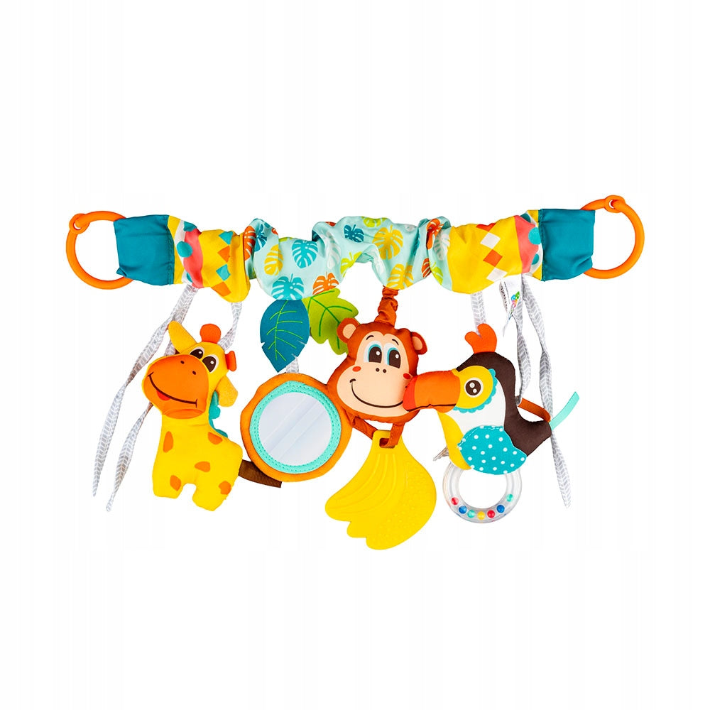 Educational Pendant for Cot Seat Stroller Colorful Jungle Balibazoo Brand Dumel