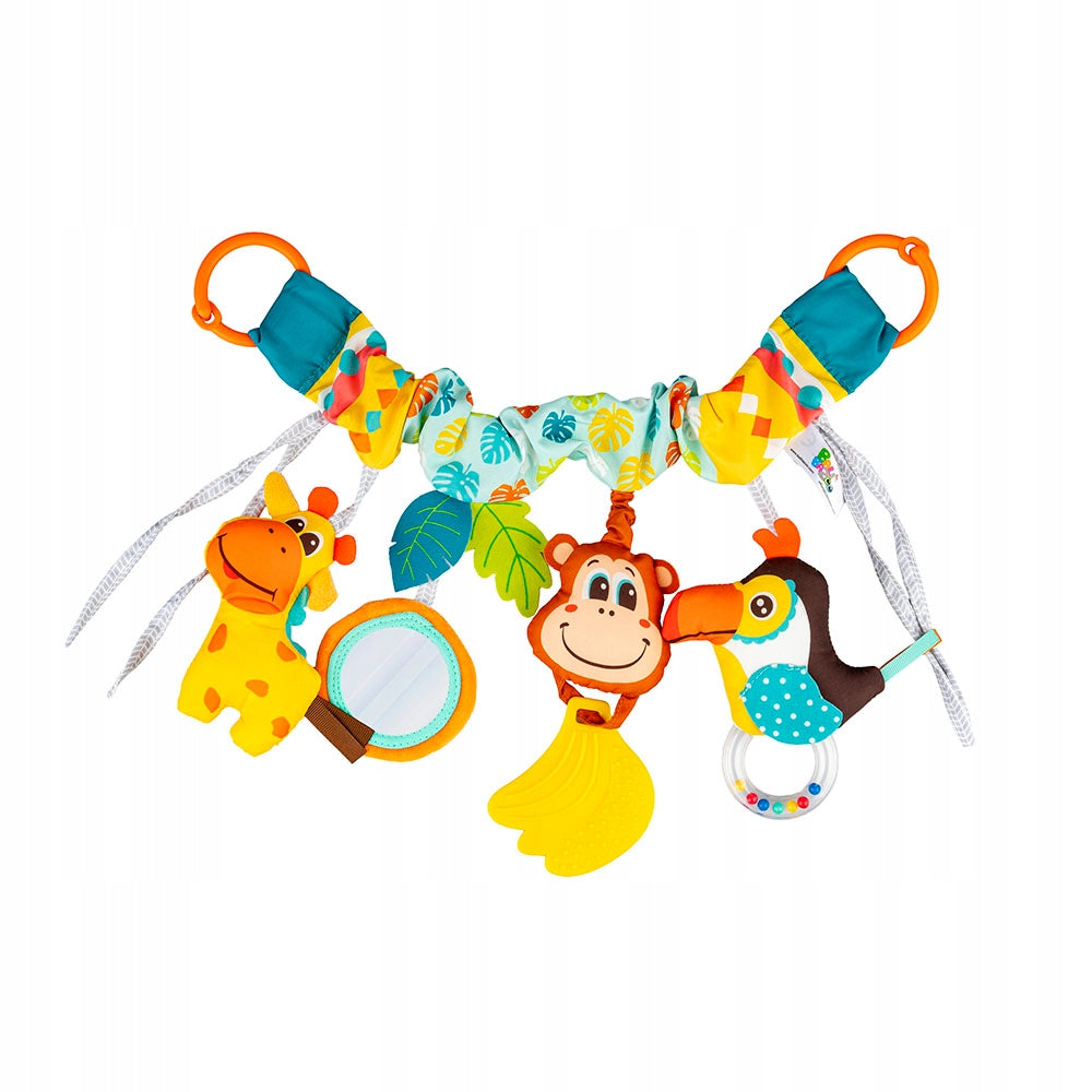 Educational Pendant for Cot Seat Stroller Colorful Jungle Balibazoo
