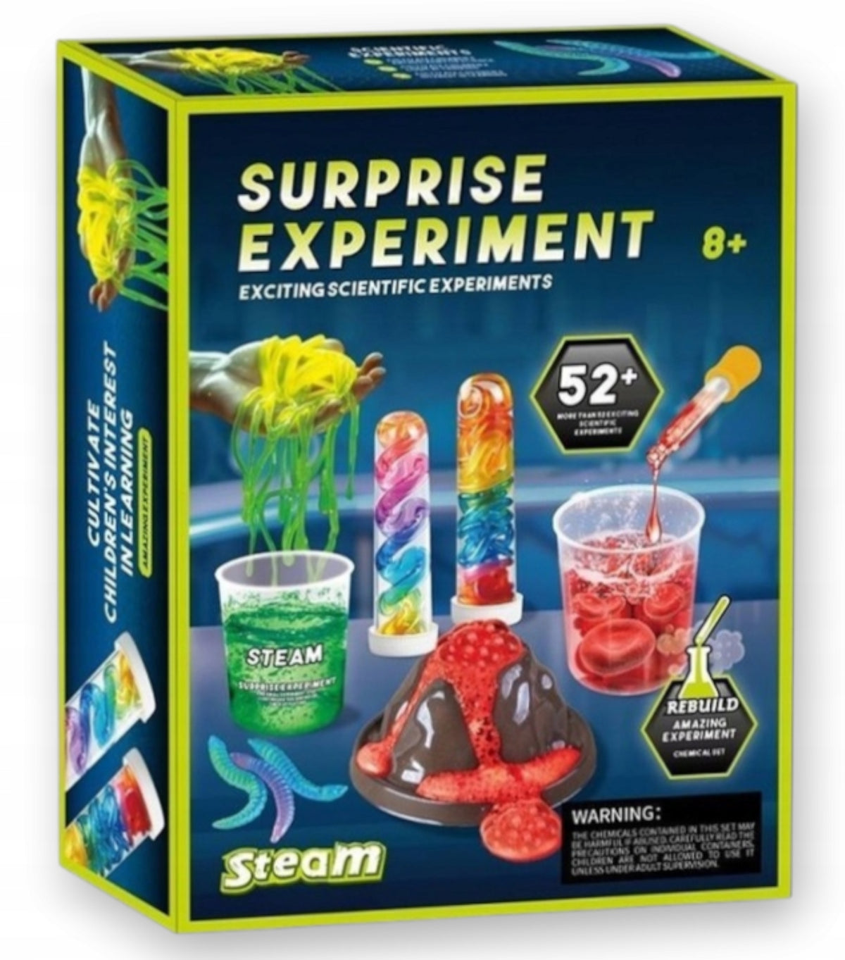 Educational Set of 52 Scientific Experiments Explosive Volcano Small Chemist Manufacturer code 52 Eksperymentów Drobiazgarnia