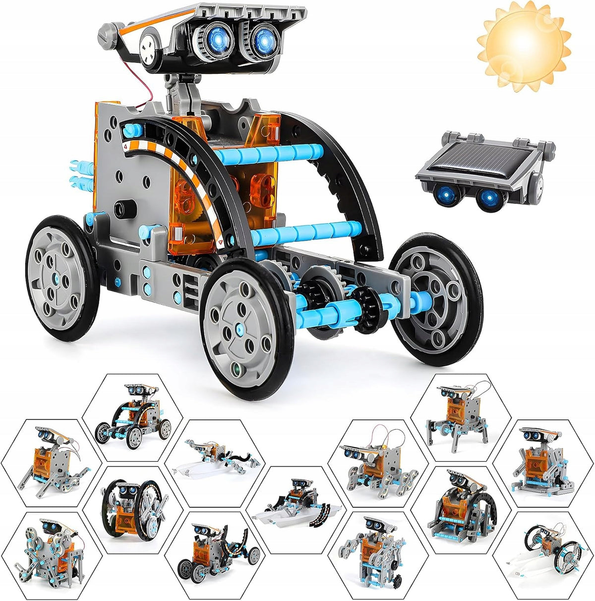 Educational Solar Robot 13in1 Educational Set STEM Blocks Education Solar