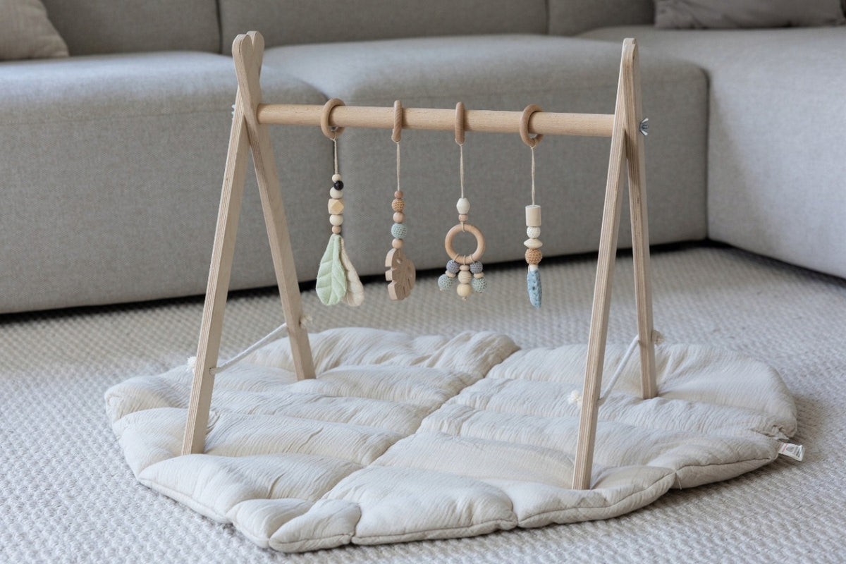 Educational Stand Baby Gym Wooden Infant Children Folding Unscrewable Brand no brand