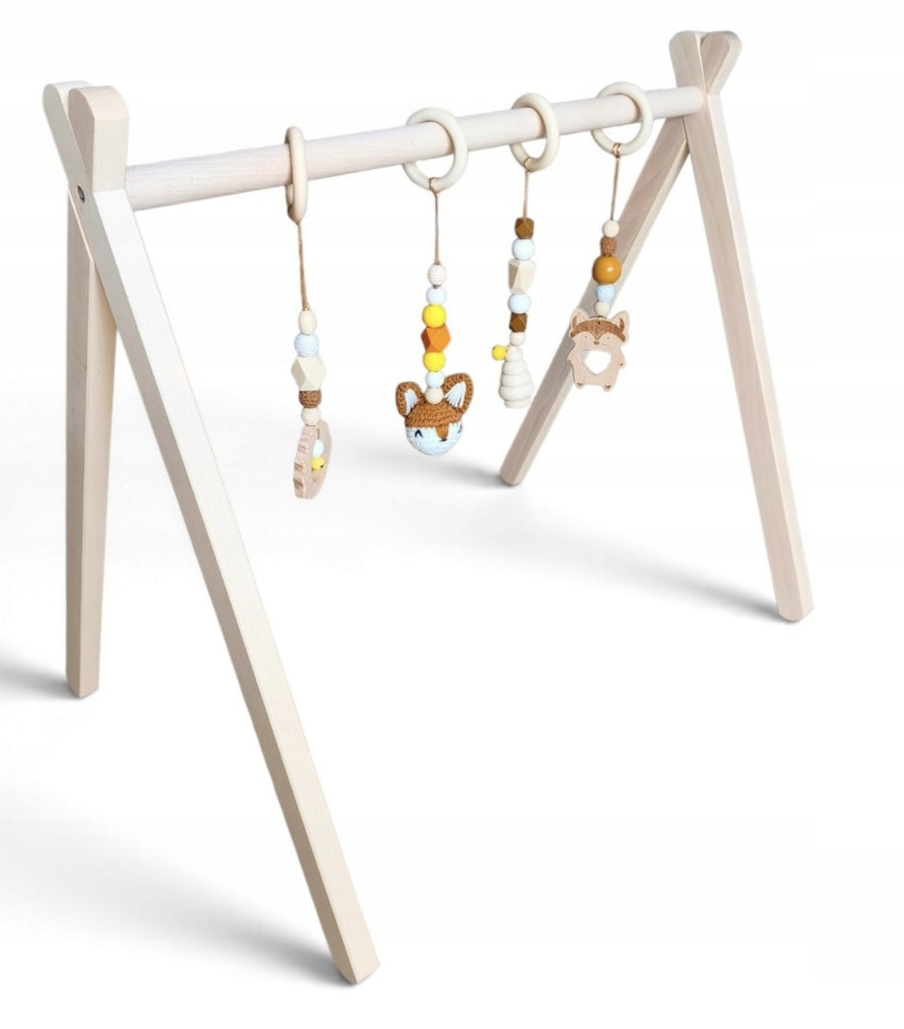 Educational Stand Gymnastic Wooden Baby Gym for Babies and Kids Brand no brand