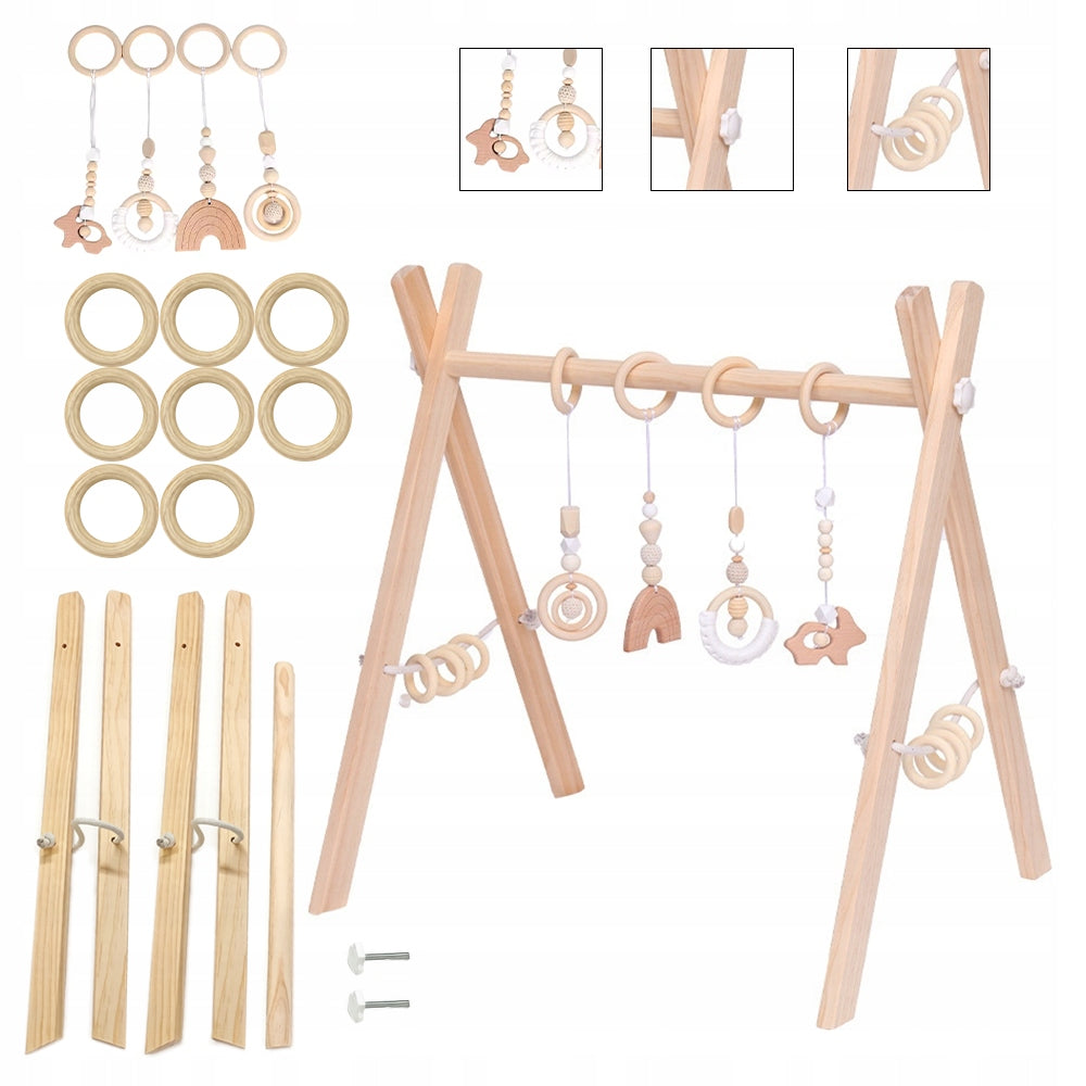 Educational Stand Gymnastic Wooden Pendant for Kids and Babies Brand no brand
