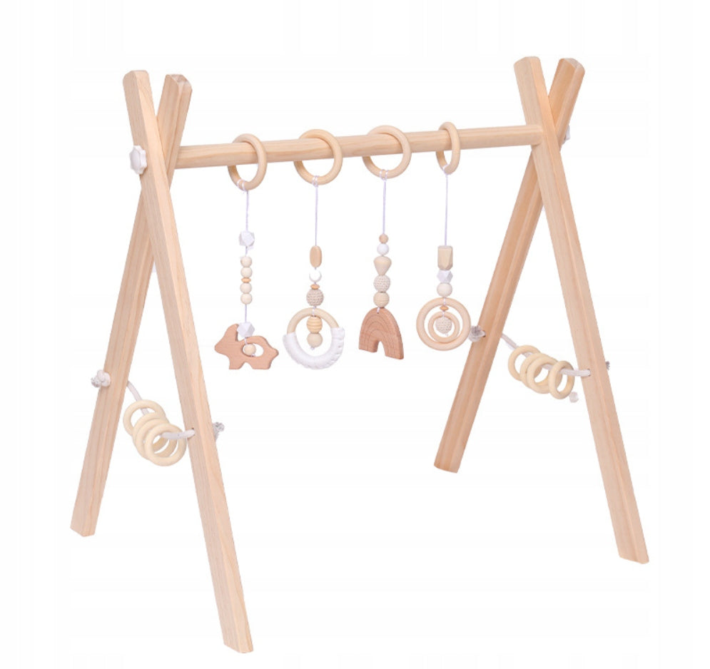 Educational Stand Gymnastic Wooden Pendant for Kids and Babies Manufacturer code ZAB/MW/B-STO04