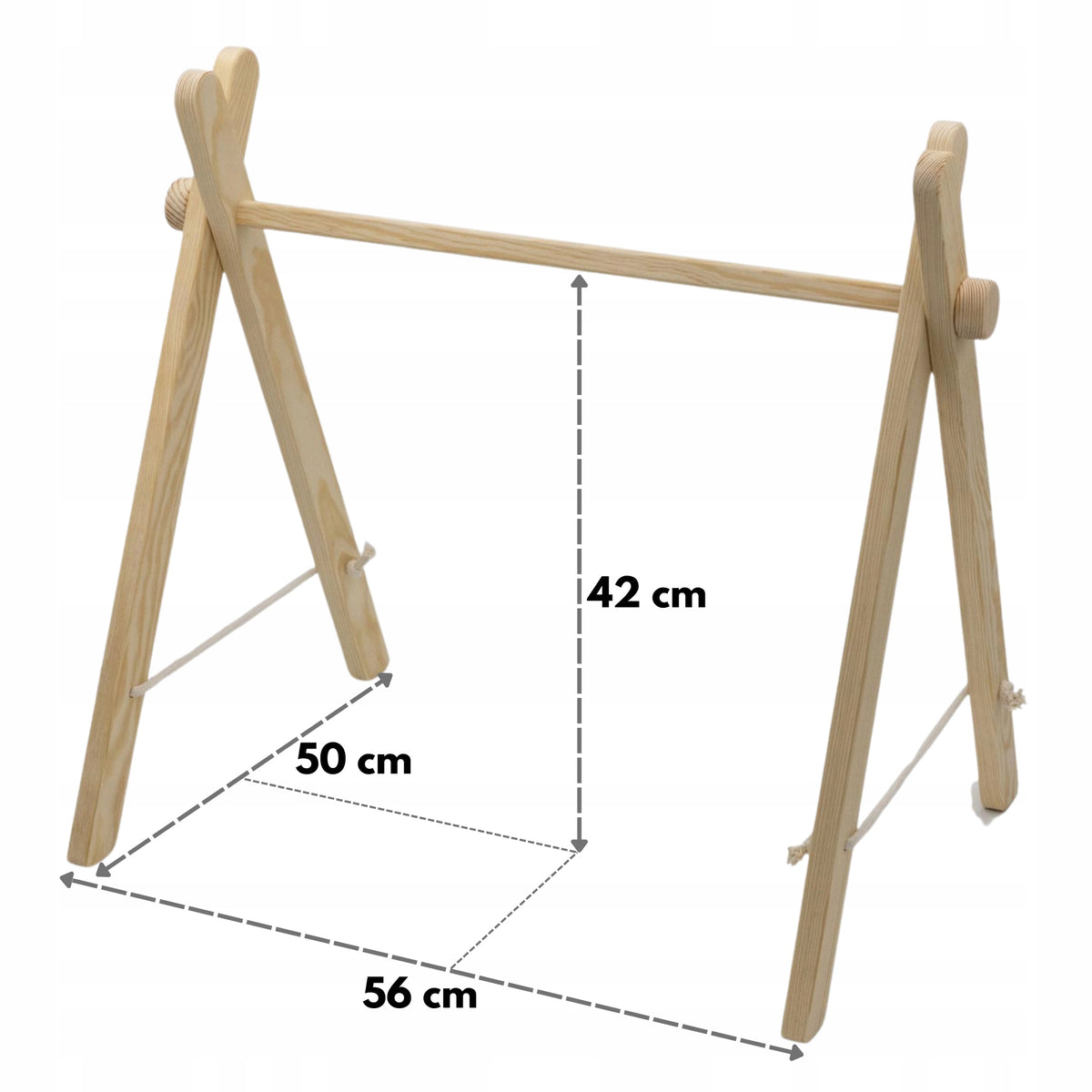 Educational Stand Natural Baby Gym Wooden Infants Children Folding Packaging status original