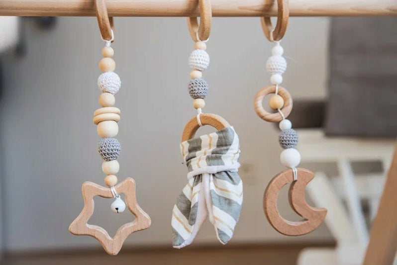 Educational Stand Pendants 3 Pieces Grey Rabbit Ears Baby Gym EAN (GTIN) 9180007051616
