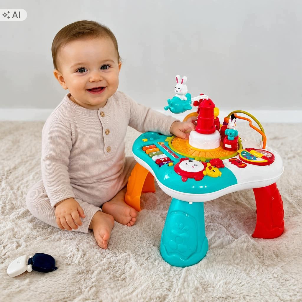 Educational Table Interactive 2in1 Piano Sounds Light 18m For Gift Manufacturer code 2w1 Pianinko Dźwięki Światła 18m Na Prezent