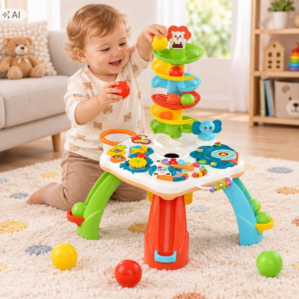 Educational Table Interactive Ball Slide Track Piano 18m+ 75 Cm Manufacturer code Zjeżdżalnia Kulkowa Tor Pianinko 18m+ 75 Cm