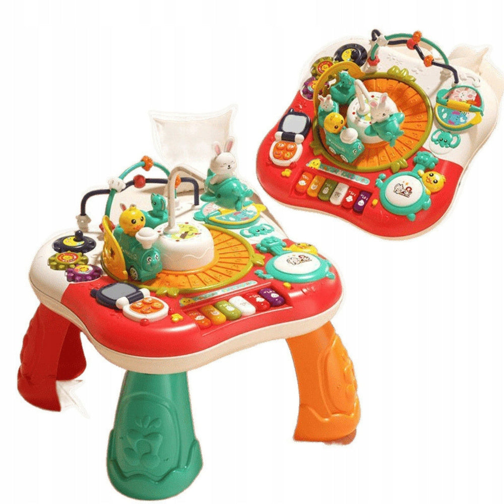 Educational Table Interactive Music Panel Piano 2in1 Red Lean Brand LEAN Toys