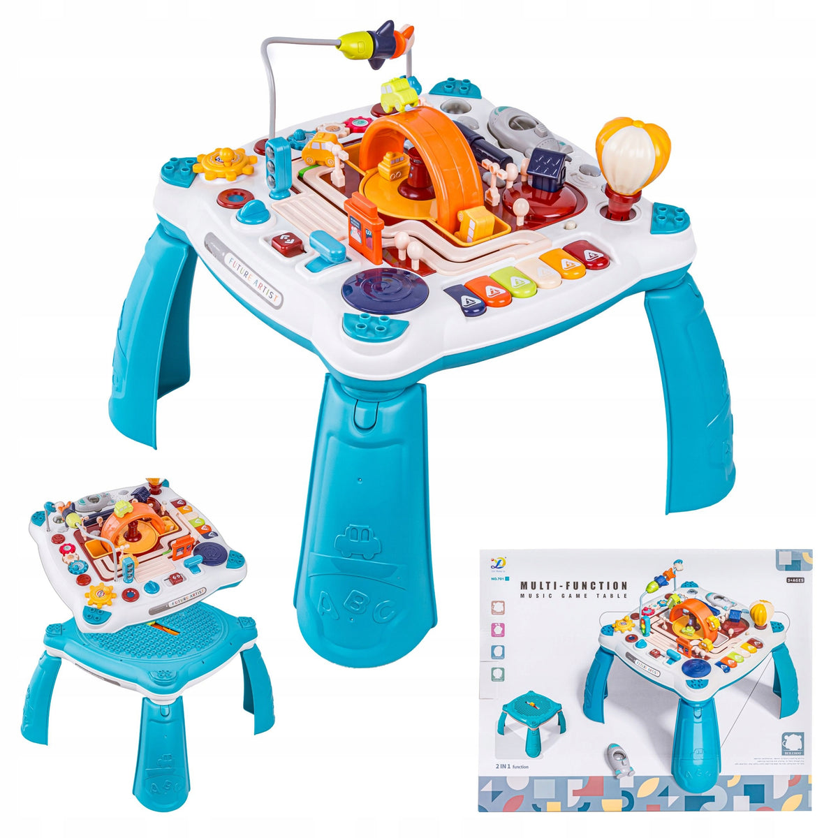 Educational Table Manipulation Board Multifunctional Panel Music Children Packaging status original
