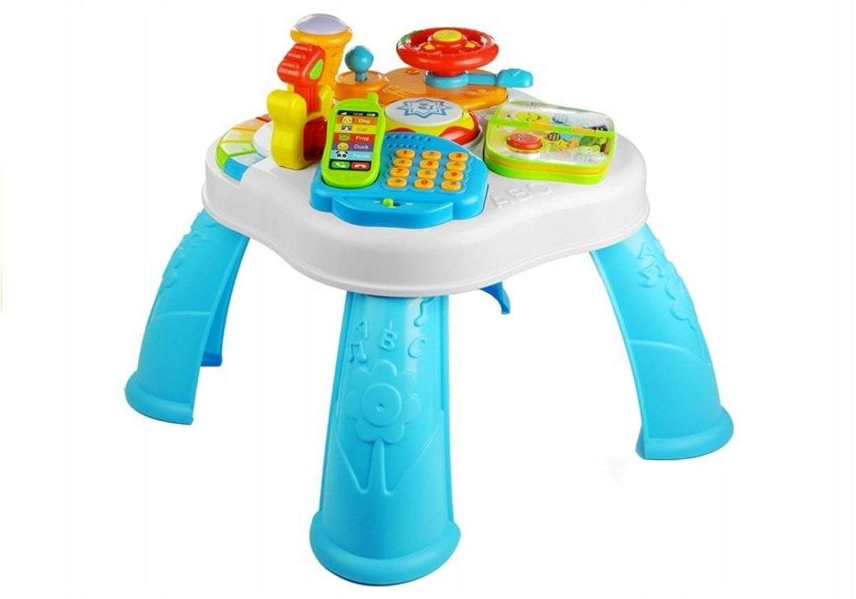 Educational Table Piano Phone Steering Wheel Game Glows 5in1 Interactive