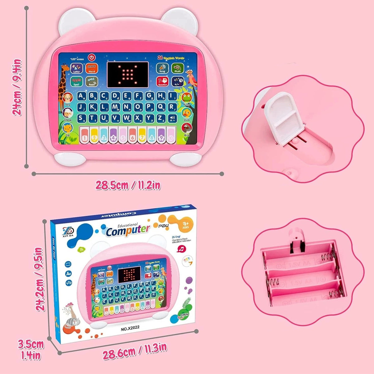 Educational Tablet for Children 3-6 Years Letters Numbers Learning to Speak in Polish Packaging status original