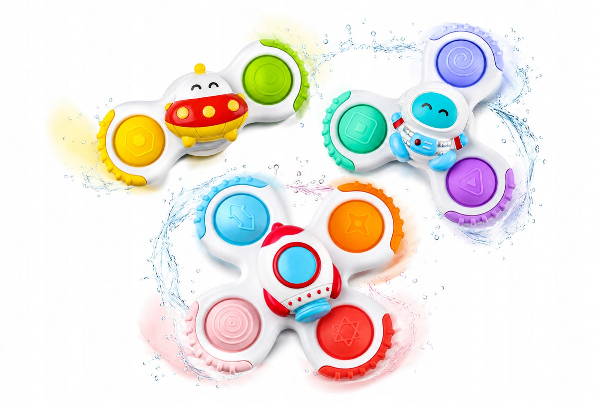 Educational Toy Sensory Spiner Set of 3pcs for Infants Safe