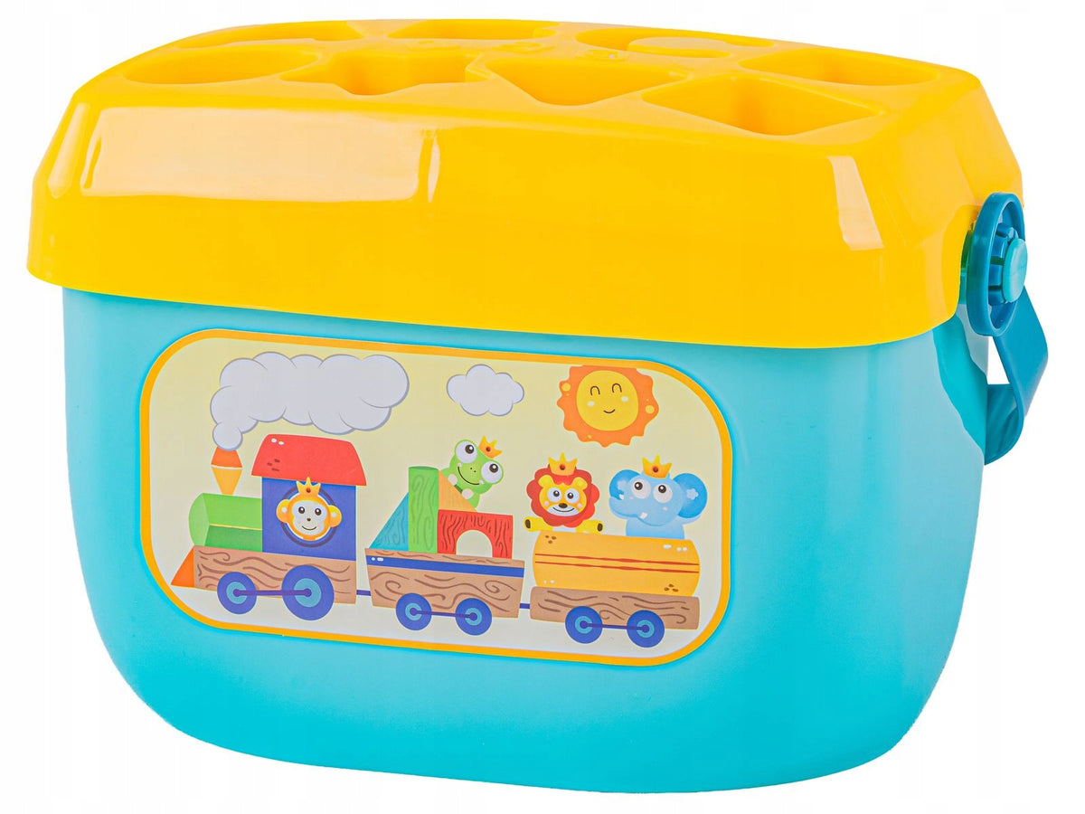 Educational Toy Sorter With Blocks Puzzle Bucket Letters Blocks Brand DK