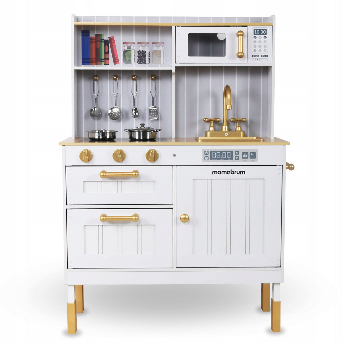 Educational Toy Wooden Kitchen with Accessories Interactive for Kids Packaging status original