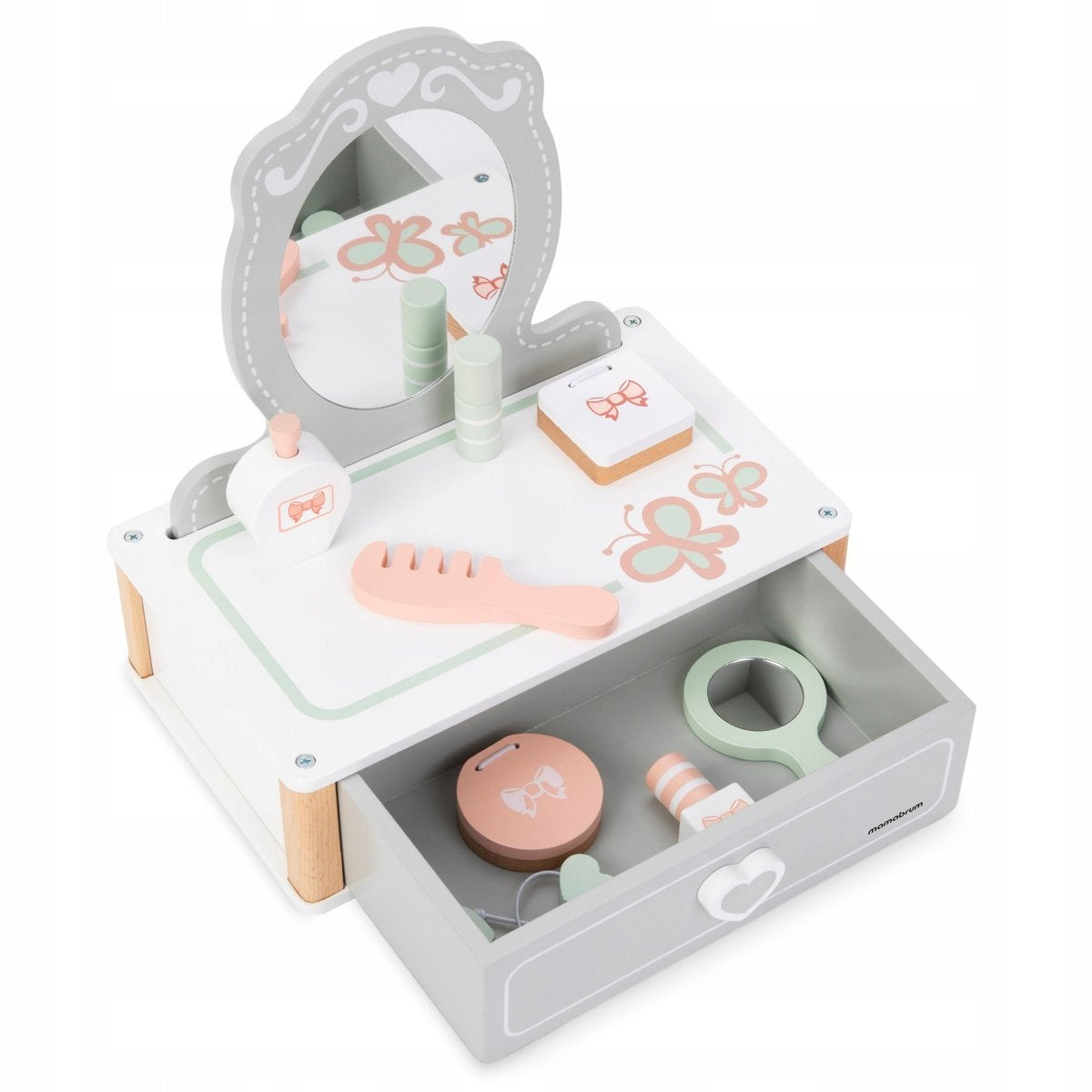 Educational Toy for Girls Children Wooden Dressing Table with Accessories Manufacturer code MAM74 MY DRESSER