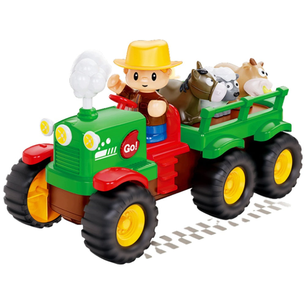 Educational Tractor Interactive For Toddler Animals Light Sounds Brand LEAN Toys