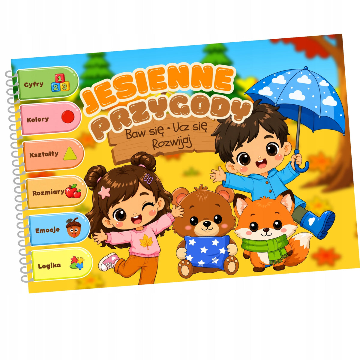Educational Velcro album Autumn Adventures 100+ elements +24 stickers