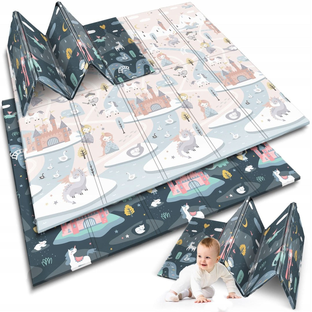 Educational folding foam mat 200 x 180 x 1 cm Nukido NK-340