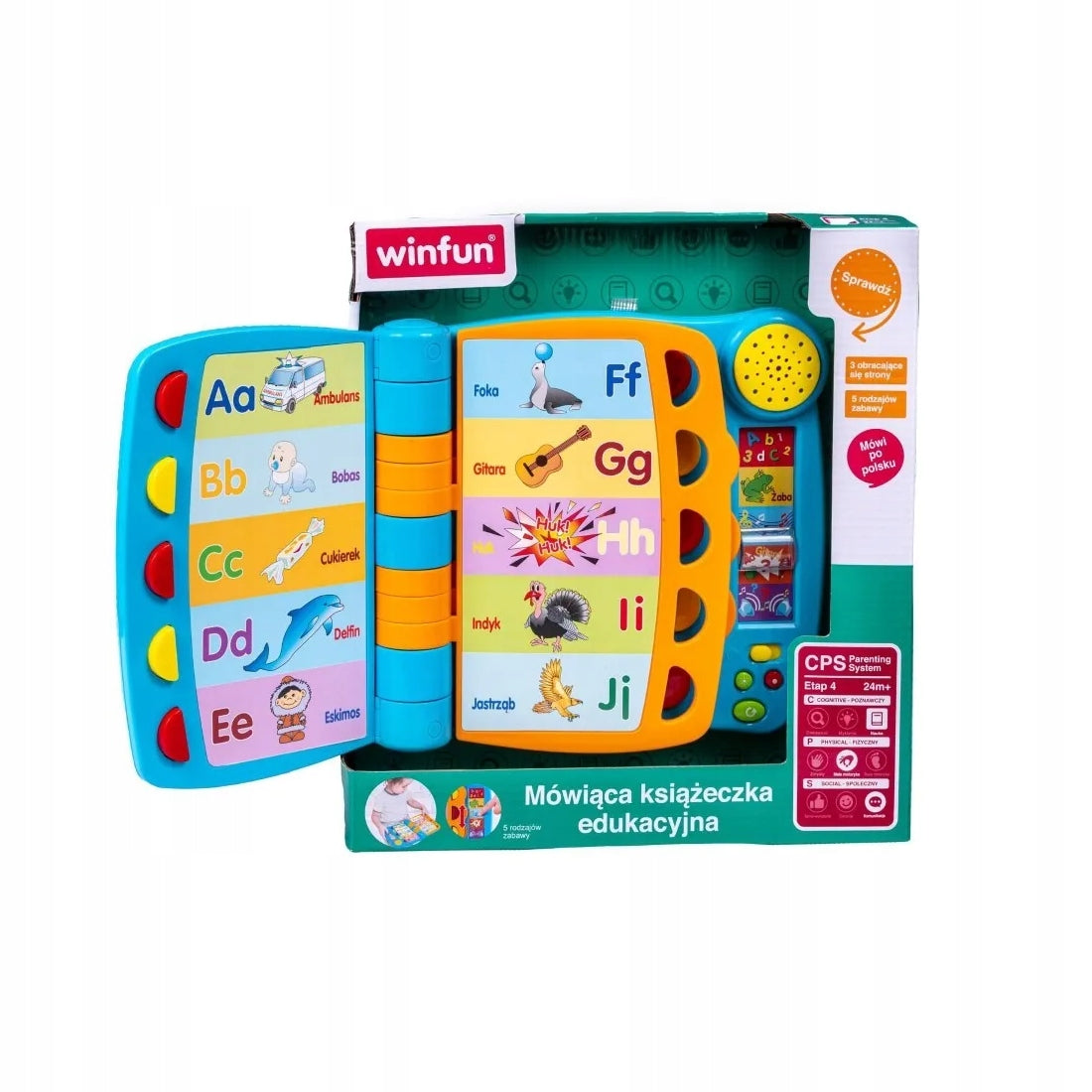 Educational interactive book Smily Play plastic sound